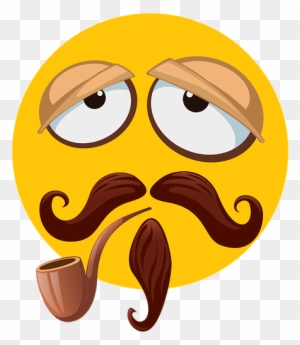 Mustache, Beard, Lazy, Sleeping, Smoking, Face, Emoji - Smiley