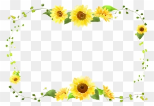 Sunflower Border Curve Decorative Foliage - Sunflower Border