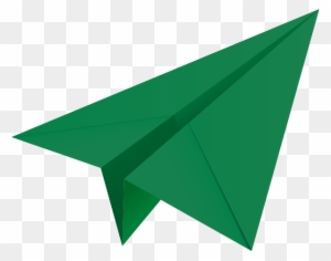 Clipart Info - Green Paper Airplane Icon