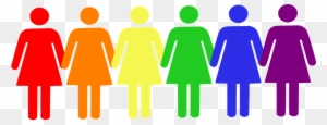 Feminism Women Female Gay Pride Rainbow Te - People Holding Hands Rainbow
