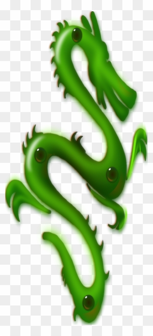 Jade Dragon Clipart By Wsnaccad - Cool Green Dragon Shower Curtain