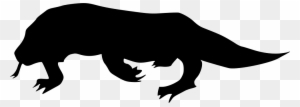 Картинки По Запросу Komodo Dragon Png - Komodo Dragon Silhouette
