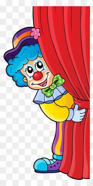 Birthday Party With Clowns - Clown And Boarder Clipart