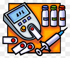 Needle And Blood Test Royalty Free Vector Clip Art - Clip Art Diabetes