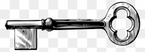Key Black And White Key Clipart Black And White Free - Skeleton Key Clip Art
