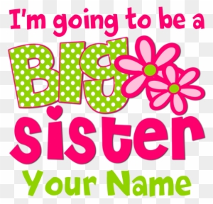Big Sister To Be Pink Green T-shirt - Little Sister Pink Zebra Baby Blanket