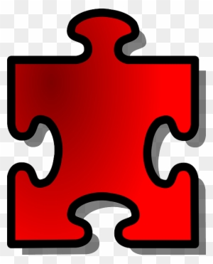 Piece Red, Shapes, Shape, Jigsaw, Puzzle, Piece - Puzzle Pieces Clip Art