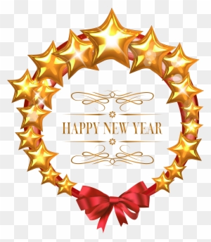 Star Clipart New Year - Frame Happy New Year Png
