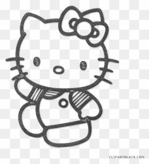 Black And White Animals Animal Free Black White Clipart - Printable Hello Kitty Coloring Pages