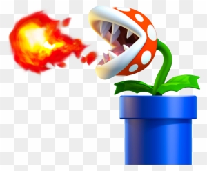 Fire Raccoon Mario - Mario Venus Fly Trap