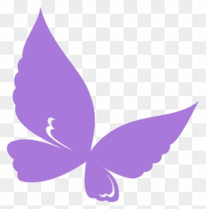 Purple Butterfly Border Clip Art - Cute Purple Butterfly Clipart
