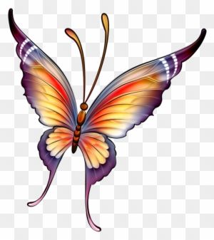 Butterfly - Dibujos De Mariposas A Color - Free Transparent PNG Clipart