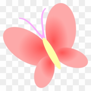 Butterfly Clipart Light Pink - Butterfly Cute Vector Png