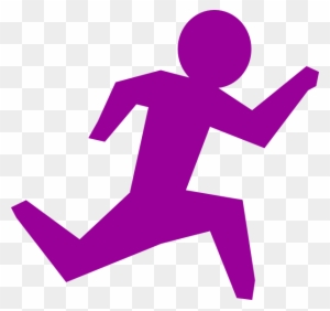 Running Icon On Transparent Background Clip Art At - Running Man Stick Figure
