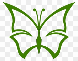 Green Butterfly - Outline Pics Of Butterfly
