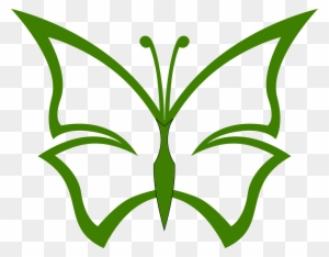 Green Butterfly - Outline Pics Of Butterfly