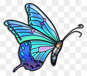 Butterflies-1 - Color Full Butterfly Icon Png