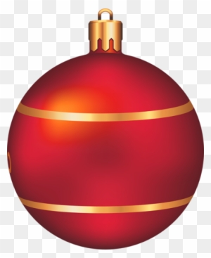 Golden Clipart Christmas Ball - Red Christmas Ball Clip Art
