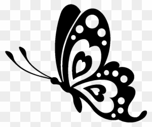 Butterfly Stencil Silhouette Drawing - Cute Butterfly Butterfly Silhouette