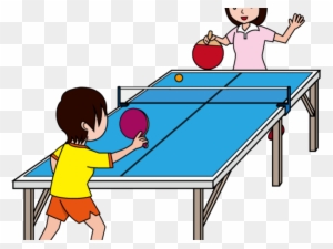 Table Tennis Cliparts - Play Table Tennis Clipart