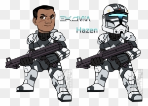 Star Wars Clone Troopers Clone Commando Clone Trooper - Machine Gun
