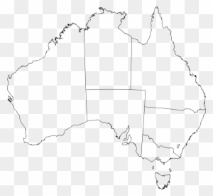 Australian Map Outline Simplistic Clipart Aust 1937 - Clear Map Of Australia
