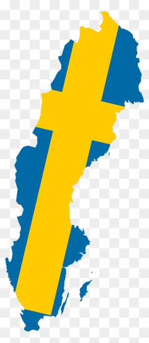 Map Flag - Sweden Map Flag