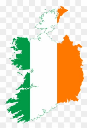 Ireland Flag Map