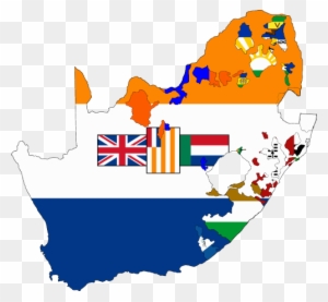 Clipart Map Of Southern Africa - Old South African Flag