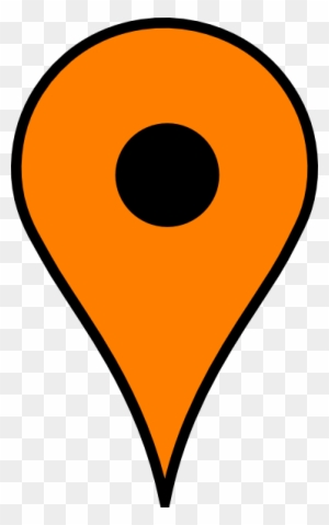 Map Clipart Marker - Google Maps Orange Marker