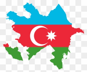 Big Image - Azerbaijan Flag Map
