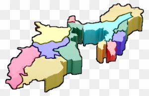 East Zone - 3d Map Of India