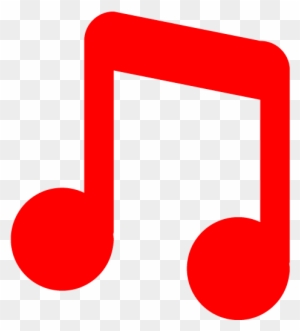 Red Musical Note Icon - Music Note Icon Red