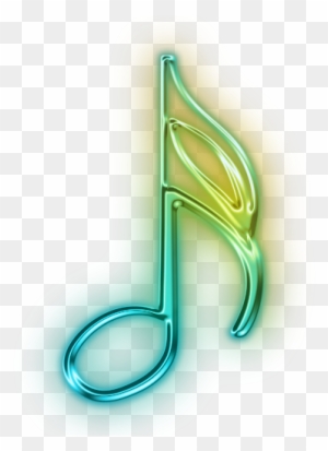 Music Symbols - Music Notes Clipart Neon