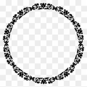 464989237 Ornate Circle Border Clip Art At Clker - Circle Text Box Transparent