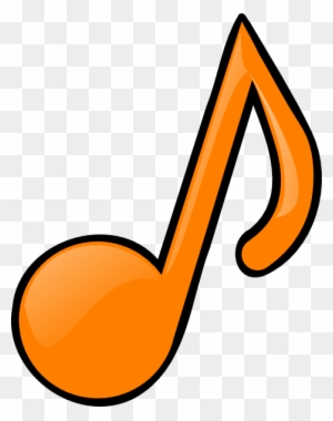 Awesome Idea Musical Note Images Orange Clip Art At - Note Clipart