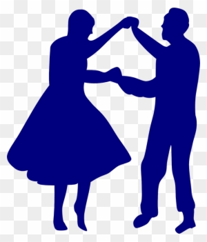 Kopel Clipart Anniversary Couple - Old Woman Dancing Silhouette