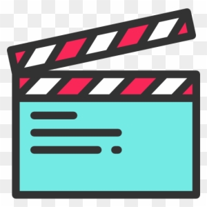 Cinema, Film, Movie, Clapboard, Clapperboard, Clapper - Movie Theater Icon Png