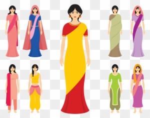 Indian Women Vector - Woman