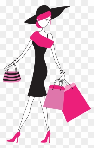 Fashion Girl Clipart Png 18 70 705523 fashion girl clipart png lady with shopping bags