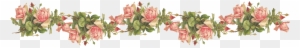 Catherine Klein Pink Roses Digital Elements Wings Of - Transparent Background Roses Border