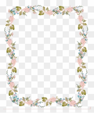 Wedding Invitation Clip Art - Flower Border Design Png