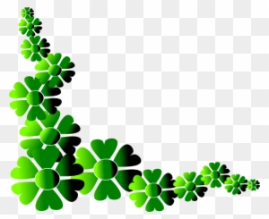 This Free Clip Arts Design Of Eiyma Flower Green - St Patrick's Day Border