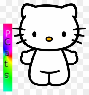 Free Anime Body Template - Hello Kitty Clipart Png
