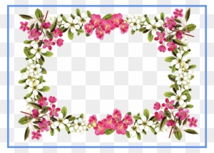Marvelous Printable Clip Art Borders Digital Flower - Flower Frame Png