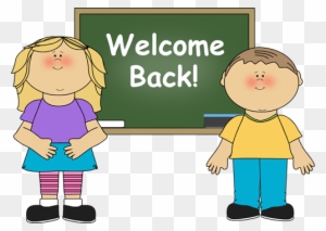 First Day Of School Kid Clipart - Welcome Back To School Card