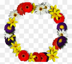 Round Flower Frame - Spring Flowers