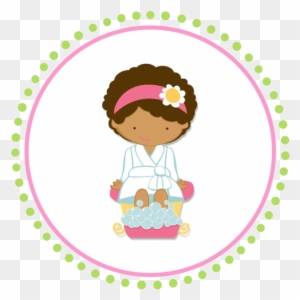 Topper Para Cupcakes Spa - Spa Party Favor Labels - Free Transparent ...