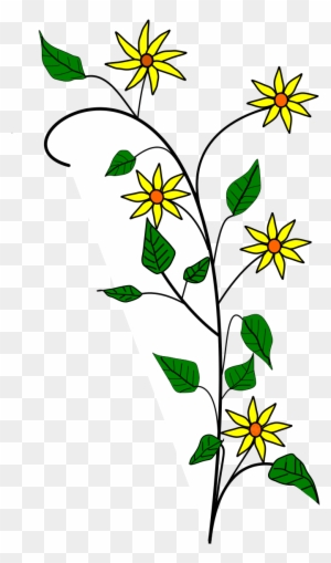 Edelweiss Flower Tattoo - Yellow Flowers Shower Curtain