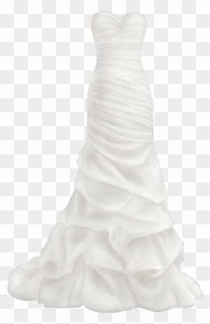 Pin Wedding Party Silhouette Clip Art - Beautiful Wedding Dress Png